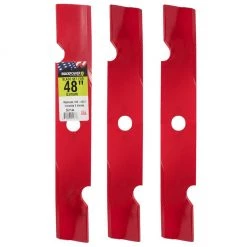 MaxPower 48 in. Deck High-Lift Lawn Mower Blade Set for Exmark Mowers, 3 pk.