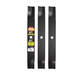 MaxPower 61 in. Deck Lawn Mower Blade Set for Craftsman, Husqvarna and Poulan Mowers, 3 pk.