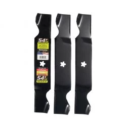 MaxPower 54 in. Deck Lawn Mower Blade Set for Craftsman, Husqvarna and Poulan Mowers, 3 pk.