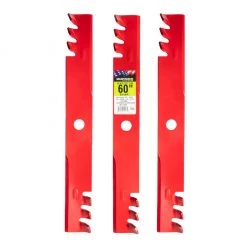 MaxPower 60 in. Deck Commercial Lawn Mower Mulching Blade Set for Exmark Mowers, 3 pk.