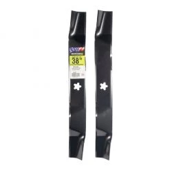 MaxPower 38 in. Deck Lawn Mower Mulching Blade Set for Craftsman, Husqvarna and Poulan Pro Mowers, 2 pk.