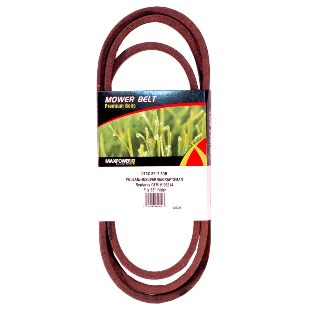 MaxPower 0.5 in. x 90.25 in. Lawn Mower Deck Drive Belt for Craftsman, Husqvarna and Poulan Mowers 3 MaxPower 0.5 in. x 90.25 in. Lawn Mower Deck Drive Belt for Craftsman, Husqvarna and Poulan Mowers