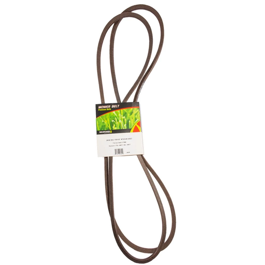 MaxPower 0.63 in. x 133.70 in. Lawn Mower Blade Drive Belt for Cub Cadet, MTD and Troy-Bilt Mowers 3 MaxPower 0.63 in. x 133.70 in. Lawn Mower Blade Drive Belt for Cub Cadet, MTD and Troy-Bilt Mowers