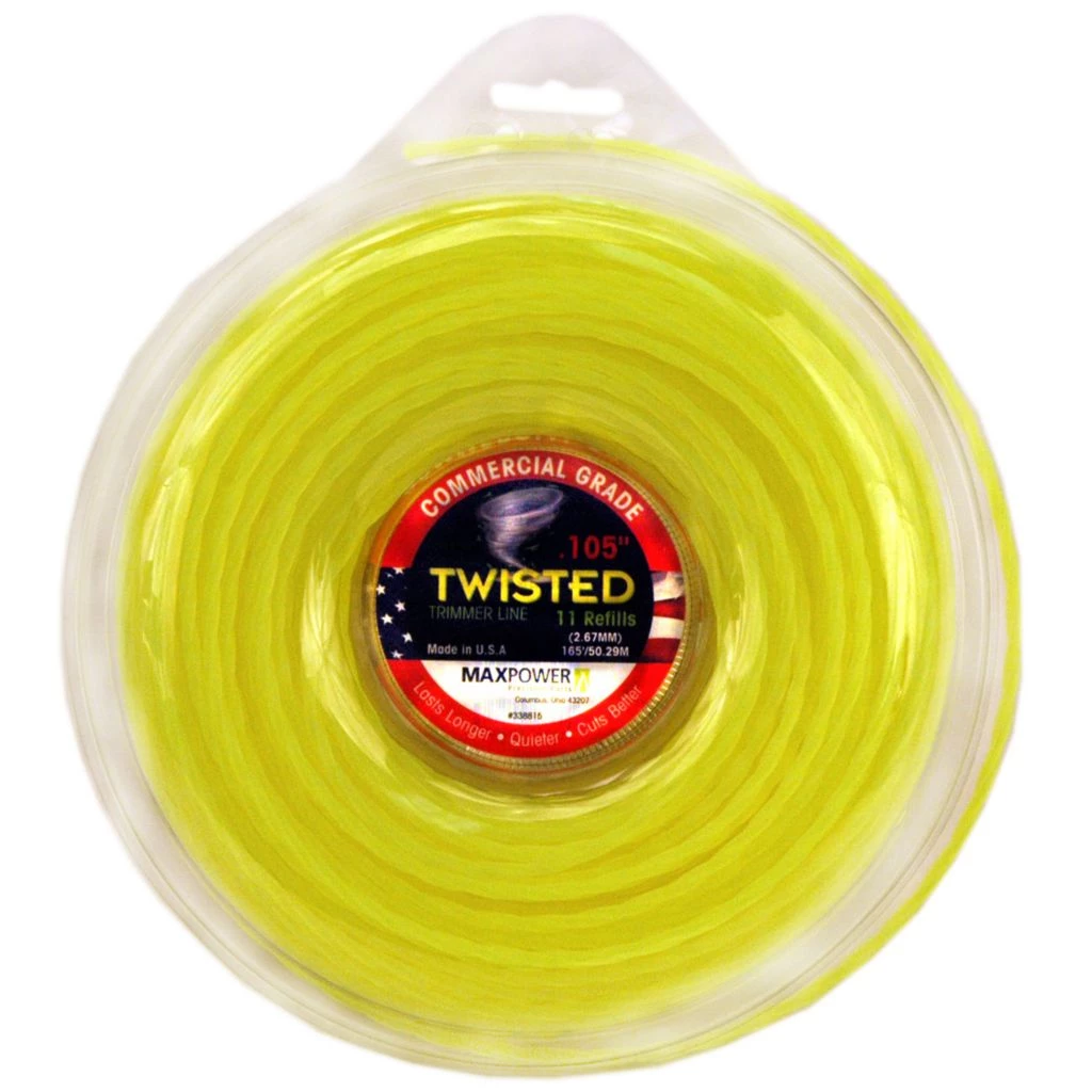 MaxPower Line Trim Twist Trimmer Line, 0.105 in. x 165 ft., 11 Refills 3 MaxPower Line Trim Twist Trimmer Line, 0.105 in. x 165 ft., 11 Refills