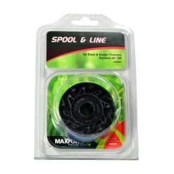 MaxPower Weed Trimmer Replacement Spool and Line, 0.06 in. x 31 ft., Black & Decker OEM # AF-100