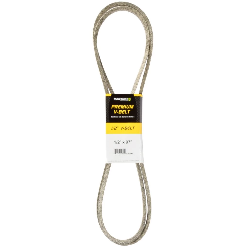 MaxPower 0.5 in. x 97 in. Premium Belt Reinforced with Kevlar Fiber Cords 3 MaxPower 0.5 in. x 97 in. Premium Belt Reinforced with Kevlar Fiber Cords